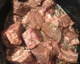 A picture of step 4 of Goat and Onions.