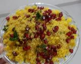 A picture of step 6 of Leftover besan dhokla sev khamani.