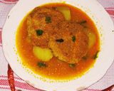 A picture of step 4 of Coconut kofta curry.