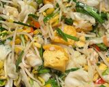 Gambar langkah 4 resipi Sayur Taugeh Kasar Tumis Bilis.