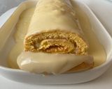 Foto do passo 6 de Pão de ló com recheio de creme Rocambole🥯