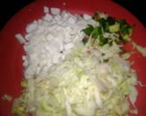 A picture of step 1 of Fish wrap paratha with noodles filling.