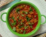 A picture of step 8 of Punjabi style Pumpkin.