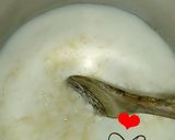 صورة لخطوة 3 من وصفة جبن موزاريلا صنع منزلي❤ بدون تكلفة بزاف بنين😋😋😋
