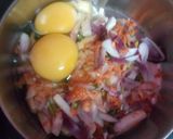ডাবল এগ অমলেট (double egg omelette recipe in Bengali) রেসিপি ধাপ - 2 ছবি