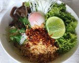 รูปขั้นตอนการทำที่ 2 ของ บะหมี่แห้งผักสด