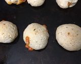 A picture of step 7 of Cheesy garlic bread meatball ring.