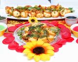 A picture of step 4 of Chinese Masala Idli.