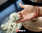 A picture of step 6 of Sabudana Tikki.