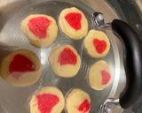 A picture of step 4 of Heart Cookies and chocolate filled cookies.