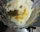 A picture of step 3 of Soya flour chilla with mint raita.