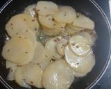A picture of step 1 of Jeera aloo.