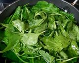 A picture of step 1 of Corn Palak Paneer Curry.