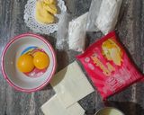 Foto langkah ke 1 dari resep 19. Japanese Cheddar Cheese Cake (2 Telur Oven Tangkring).