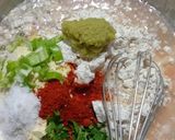 A picture of step 2 of No onion no garlic Besan Aata chilla.