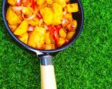 A picture of step 5 of Spicy potato.