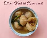 Foto langkah ke 7 dari resep Cilok Kuah Isi Ayam Suwir.