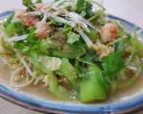 Hình bước làm 5 của món Mướp, giá xào tôm