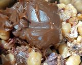 A picture of step 4 of Chocolate Hummus.