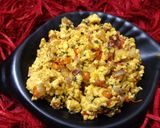 A picture of step 3 of Paneer Bhurji.