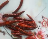 A picture of step 2 of MULAKU CHAMMANTHI(spicy red chilli chutney).
