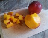Barack-Lime turmix /Pfirsich-Lime Mixgetränke recept fázis 1 fotója
