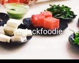 A picture of step 1 of Watermelon and Cottage cheese Salad.