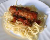 Foto do passo 5 de Esparguete com salsichas em molho de tomate (vegan)