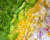 A picture of step 2 of Chicken avocado salad.
