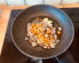 A picture of step 5 of Orecchiette Pugliesi with Mushroom and Sausage Ragù.