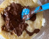 A picture of step 2 of Nutella peda.
