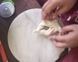 A picture of step 16 of Shahi shakkarpara.