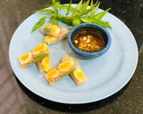Hình bước làm 4 của món Bánh Tráng Trứng Cút Lòng Đào