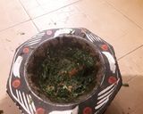 A picture of step 2 of Mint Raita.
