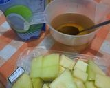 Foto langkah ke 1 dari resep Es Melon Serut.