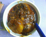 A picture of step 2 of Achari potato korma curry.