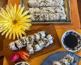 A picture of step 3 of California Roll Sushi.