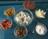 A picture of step 7 of Mexican Bean burrito.