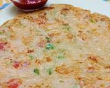 A picture of step 6 of Bread uttapam.