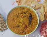 A picture of step 6 of Pearl and Sorghum Millet Bisi Bele Bhaat.