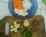 Foto langkah ke 2 dari resep MPASI Bread Crumbs Rice Ball with Mozarella Cheese (bola nasi).