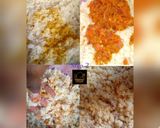 A picture of step 2 of Yam egg roll.