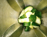 A picture of step 1 of Cumber apple(green smoothie).