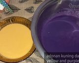 Foto langkah ke 10 dari resep Lapis talam ubi kuning dan ungu.