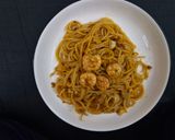 Foto langkah ke 5 dari resep Spaghetti Bolognese Udang.