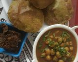 छोले मसाला पालक पूरी ( chole masala palak रेसिपी चरण 8 फोटो
