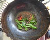 A picture of step 2 of Coconut chutney.