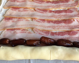 Foto del paso 6 de la receta: Rollo de hojaldre con queso philadelphia, bacon y dátiles