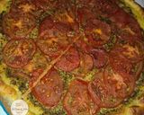 Une image de l'étape 5 de Tarte fine Pesto et Tomate.