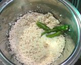 A picture of step 2 of Aloo bhagar dosa.